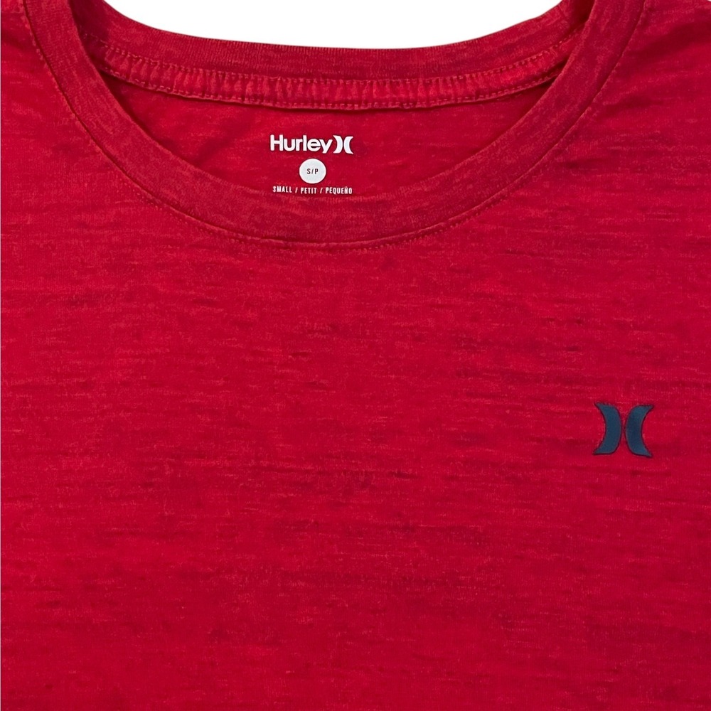Hurley Men's SMALL Red Heathered Crewneck S/S Performance T-Shirt Very Clean!